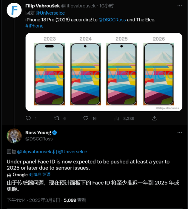 丽水苹果手机维修分享:屏下Face ID有什么优势？iPhone何时会有屏下Face ID？ 