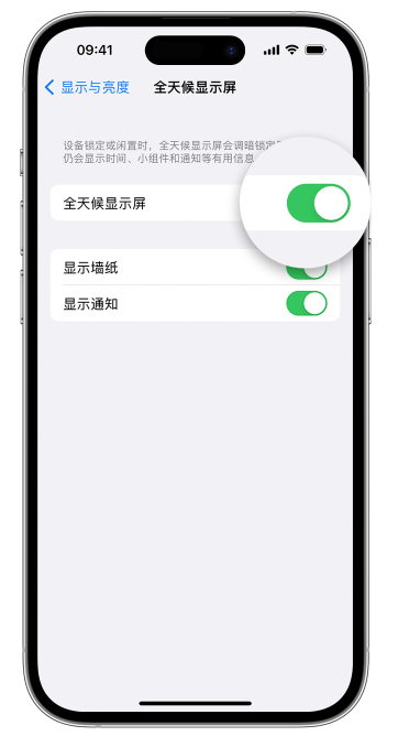 丽水苹果14维修店分享如何自定义 iPhone 14 Pro 常亮显示屏 